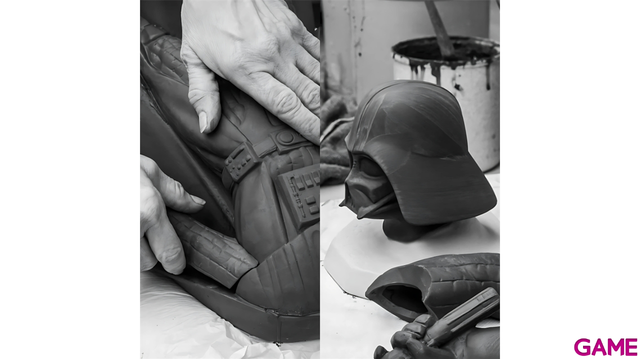 Figura de porcelana Lladró hecha a mano Darth Vader (Black) De 40 Cm-0