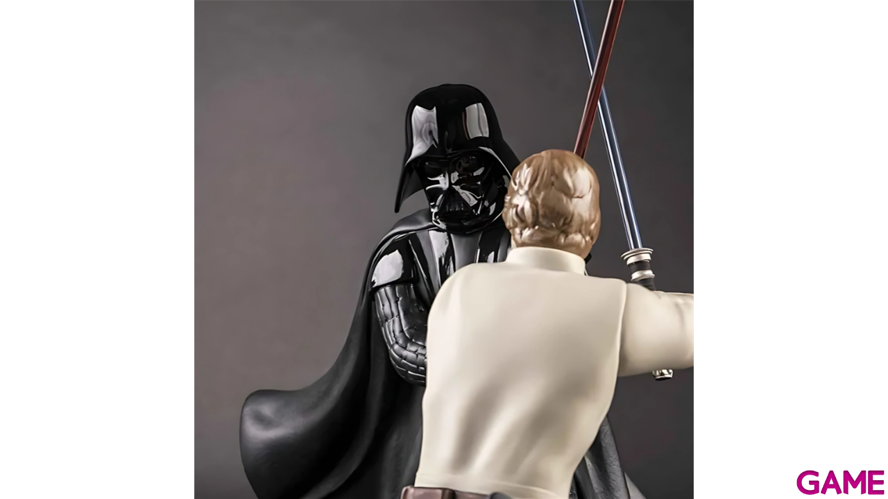 Figura de porcelana Lladró hecha a mano Batalla Bespin De 54 Cm-1
