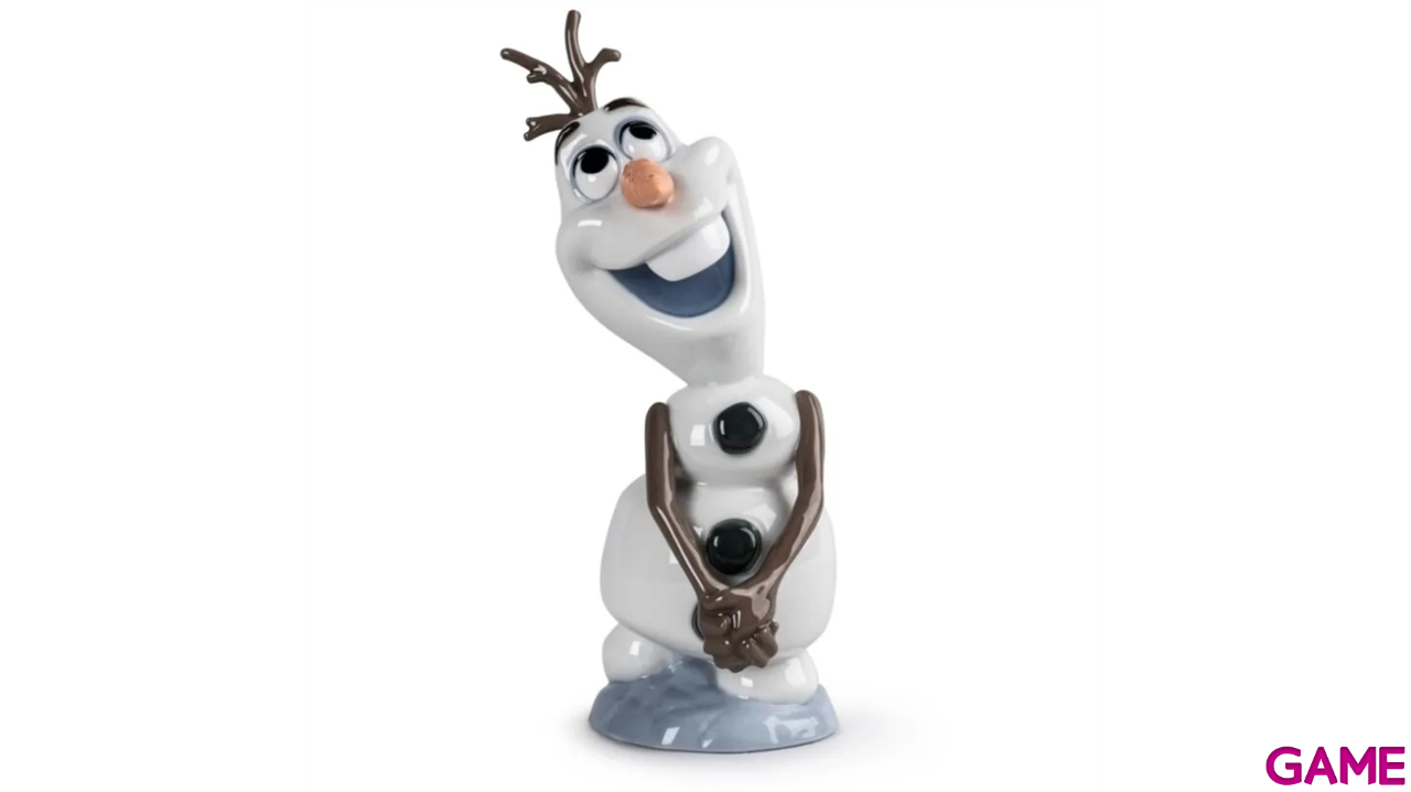 Figura de porcelana Lladró hecha a mano Olaf De 17 Cm-0
