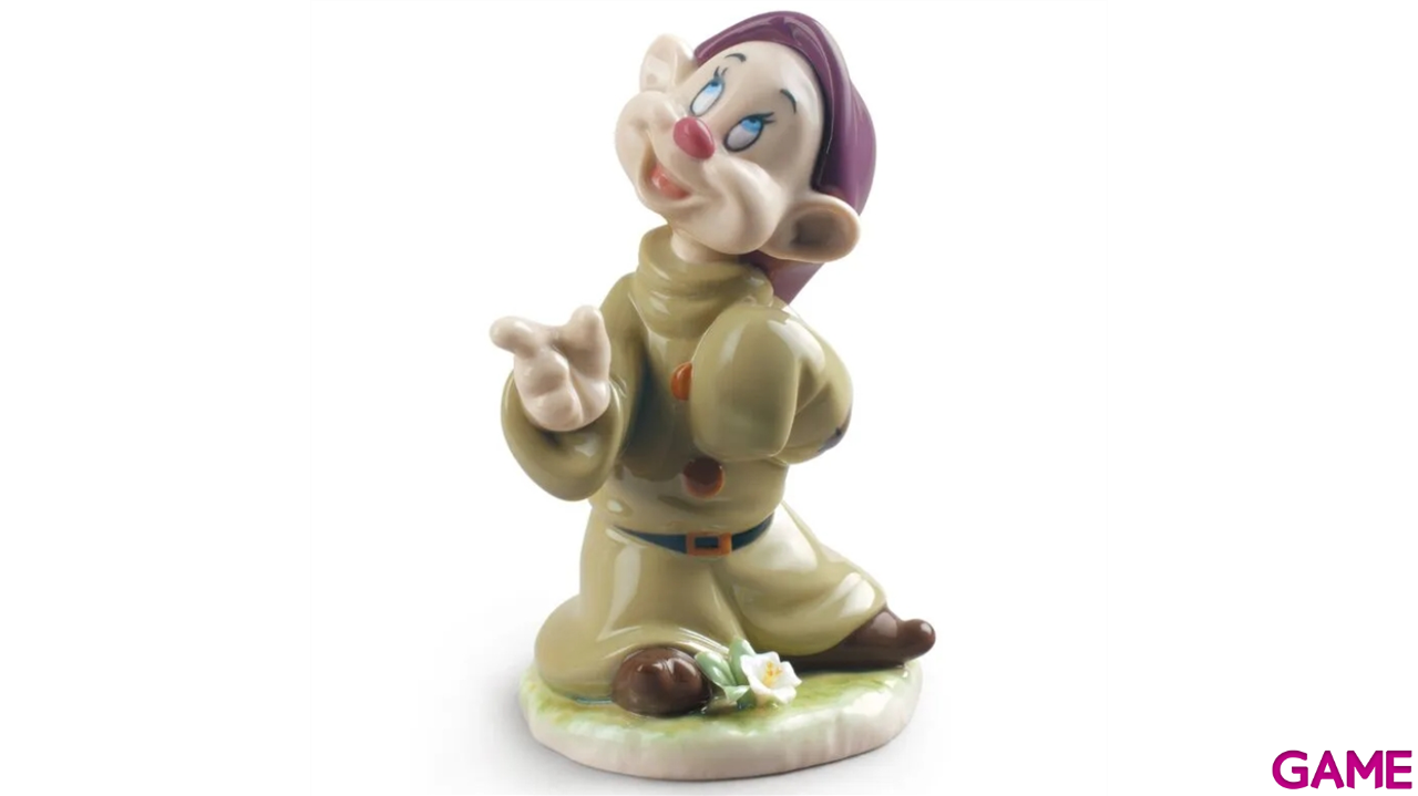 Figura de porcelana Lladró hecha a mano Enanito Mudito De 13 Cm-0