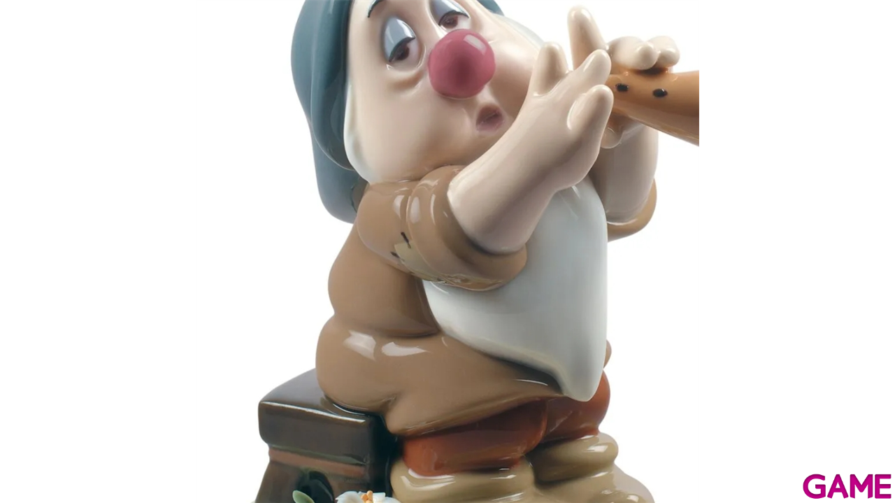 Figura de porcelana Lladró hecha a mano Enanito Dormilón De 11 Cm-1