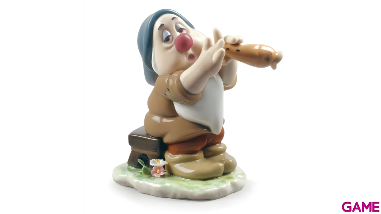 Figura de porcelana Lladró hecha a mano Enanito Dormilón De 11 Cm-2
