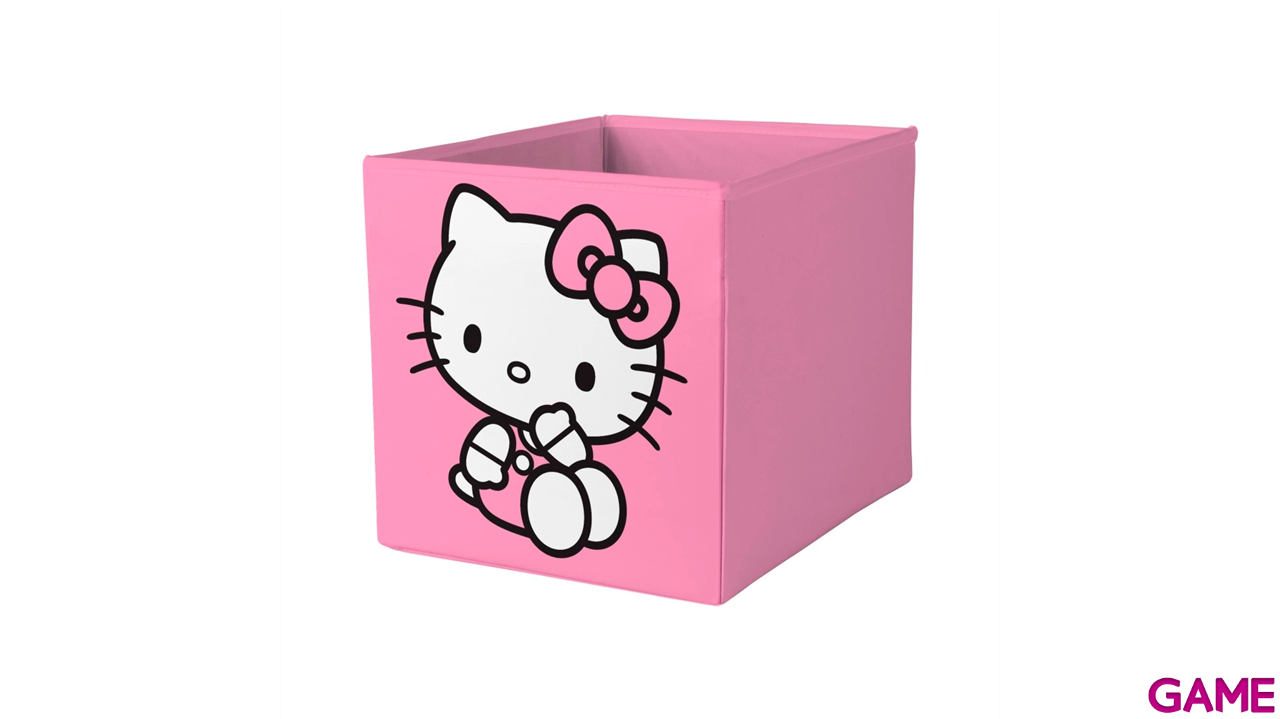 Caja Plegable Tela Hello Kitty 30X30 Cm-0