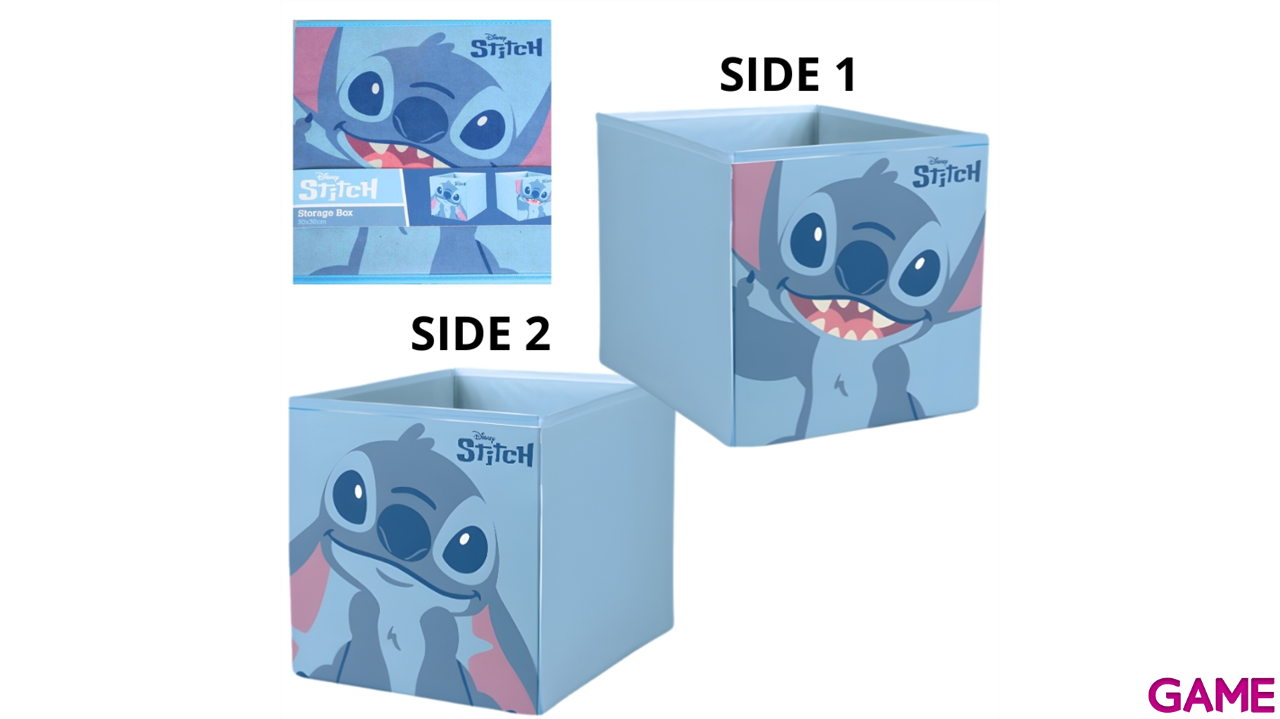 Caja Plegable Tela Lilo & Stitch 30X30 Cm-0
