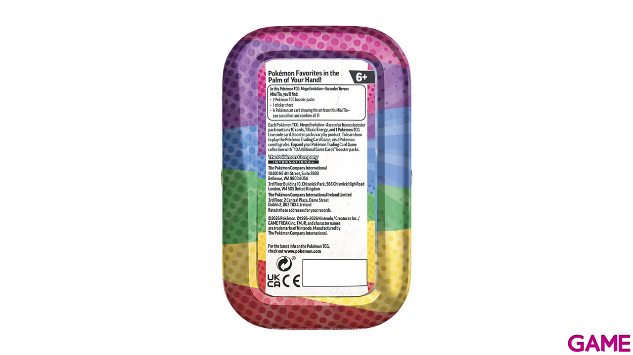 Mini Lata Pokémon Megaevolución - Héroes Ascendentes Inglés-4