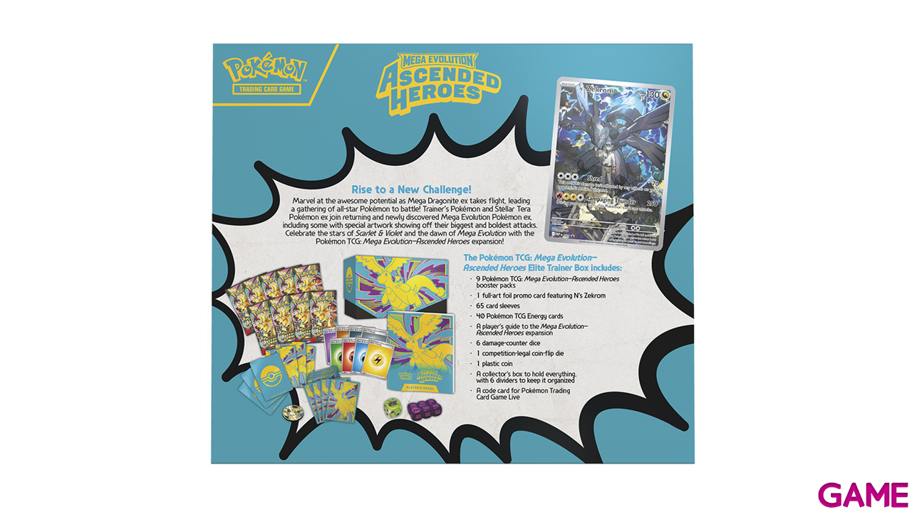 Caja de Entrenador Élite Pokémon Megaevolución - Héroes Ascendentes Inglés-0