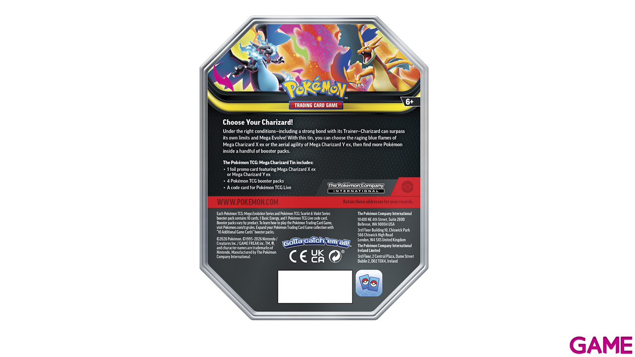 Lata Pokémon JCC Mega-Charizard (inglés)-3