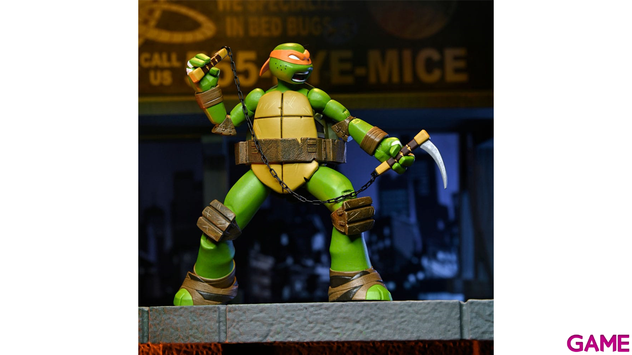 Figura Tortugas Ninja Action Figure Ultimate Michelangelo de 18 cm-1