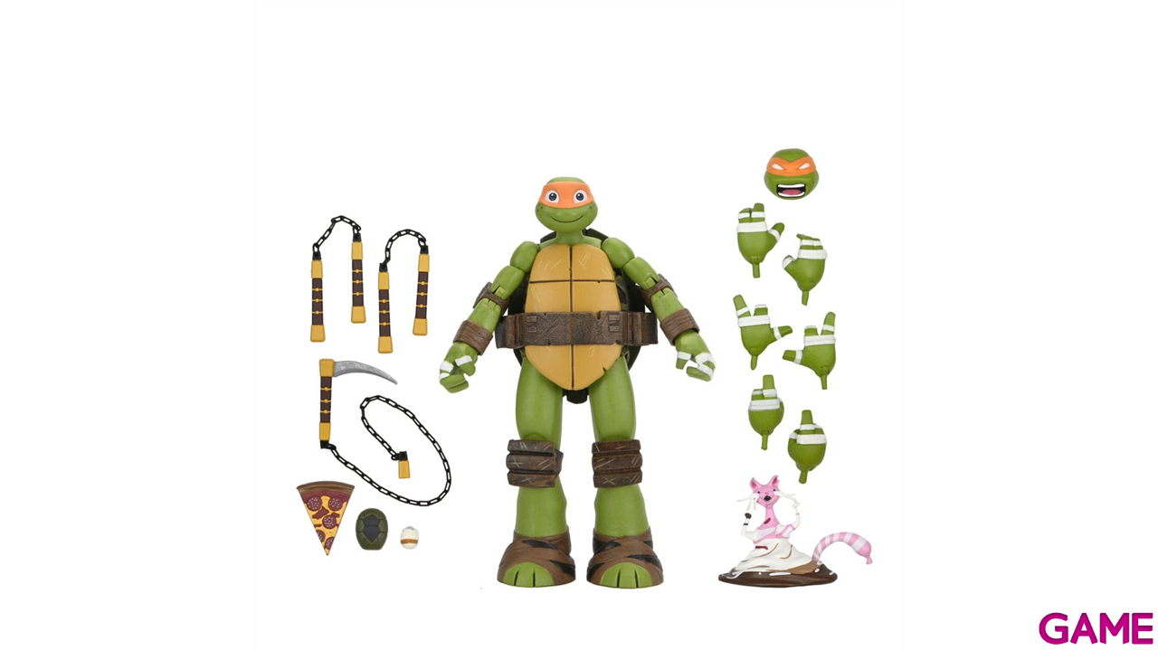 Figura Tortugas Ninja Action Figure Ultimate Michelangelo de 18 cm-3
