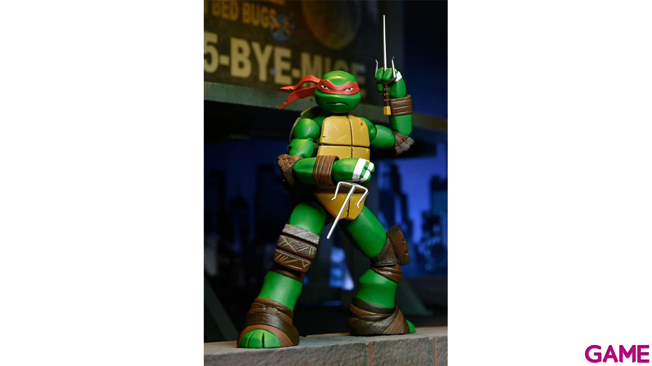 Figura Tortugas Ninja Action Figure Ultimate Raphael de 18 cm-0