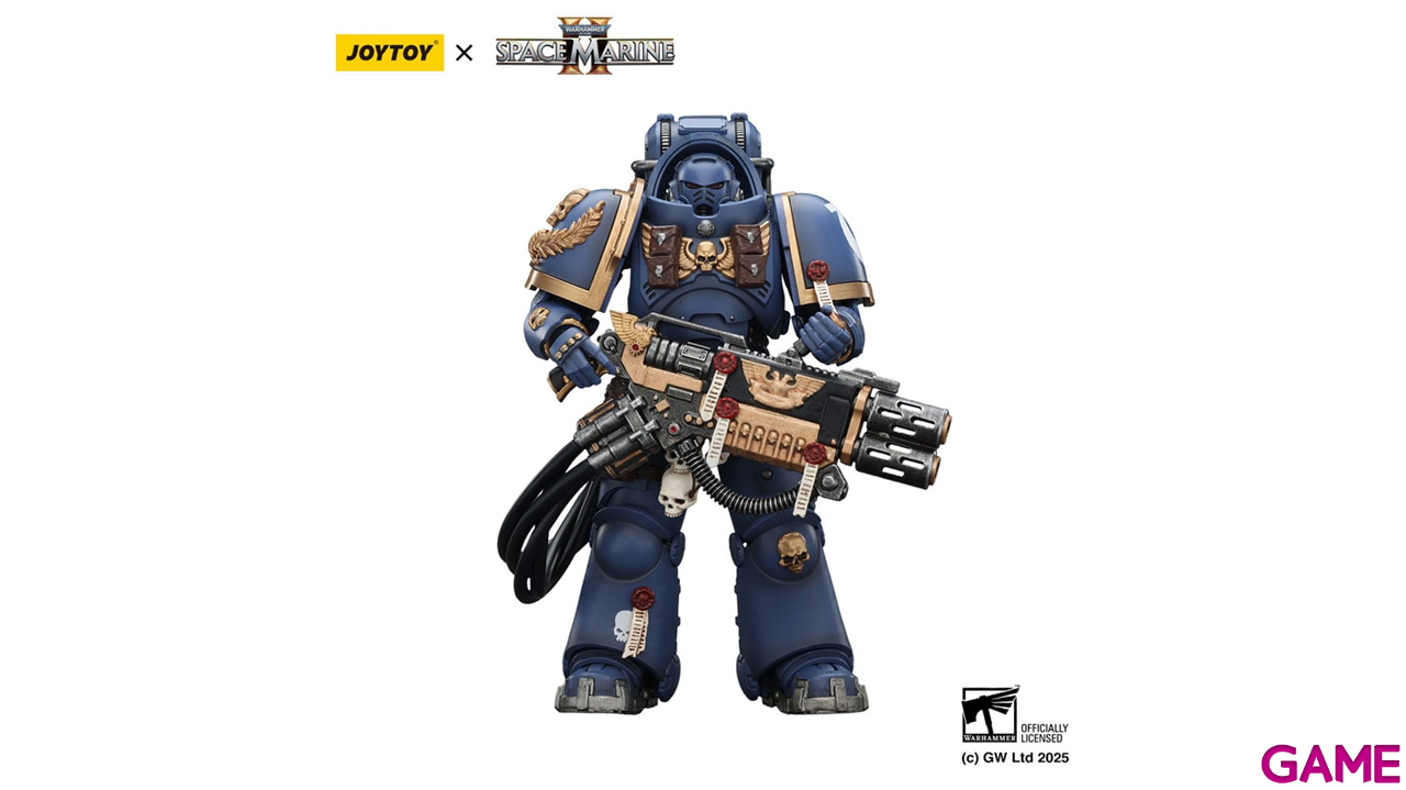 Figura Warhammer 40,000: Space Marine 2 Ultramarines Heavy Artificer Armor de 13 cm-1