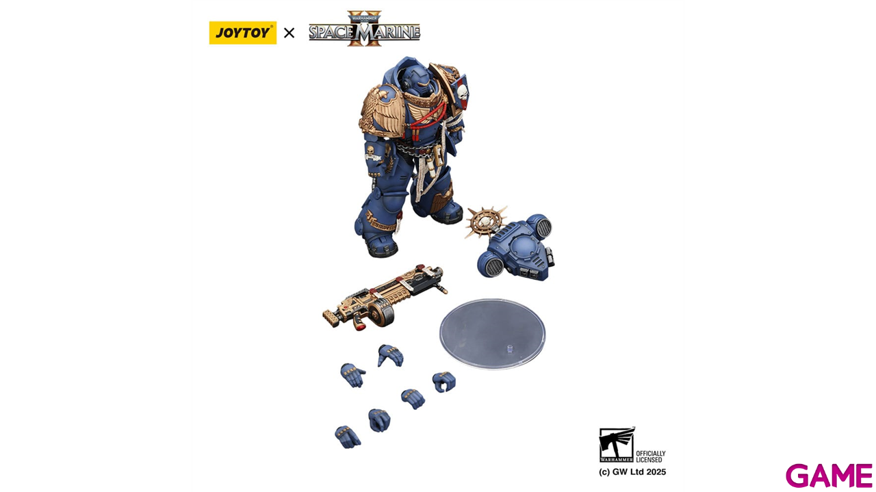 Figura Warhammer 40,000: Space Marine 2 Ultramarines Heavy Relic Primus Armor de 13 cm-1