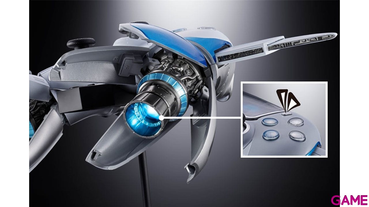 Figura Astro Bot Chogokin Astro Bot & Dual Speeder de 16 cm-6