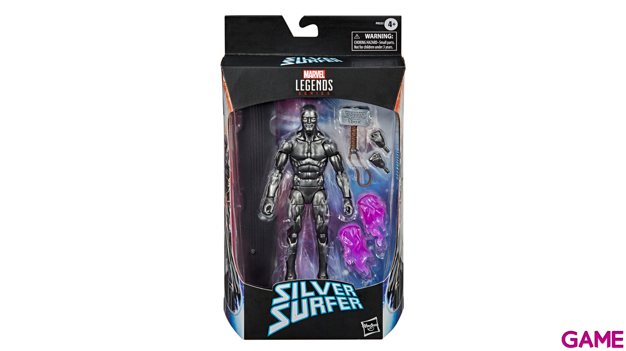 Figura Marvel Legends Silver Surfer & Mjolnir de 15 cm-0