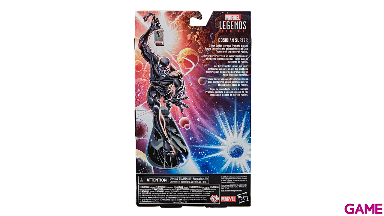 Figura Marvel Legends Silver Surfer & Mjolnir de 15 cm-1