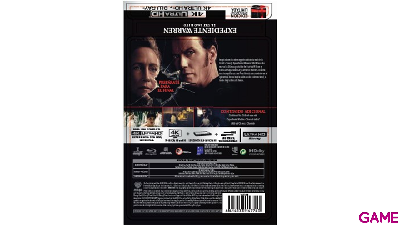 Expediente Warren El Último Rito 4K + BD Edición Steelbook-0