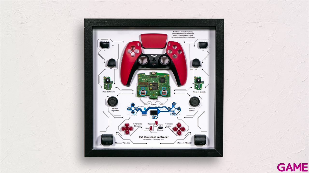 Cuadro Nostalgia GAME PS5 DualSense 5 Controller Color Mix 33x33-2