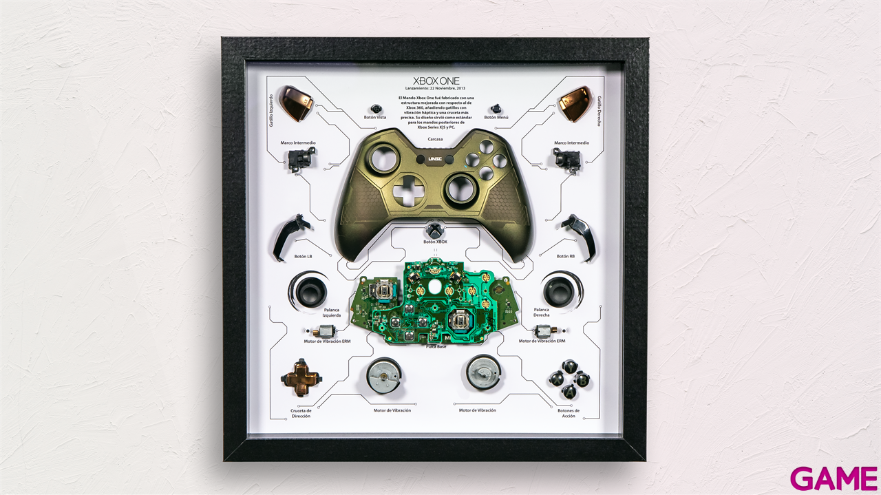 Cuadro Nostalgia GAME Xbox One Controller Color Mix 32x42-3