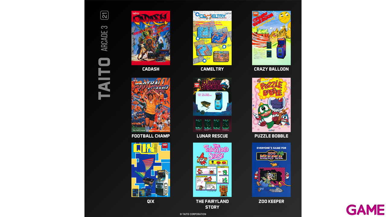 Cartucho Evercade TAITO Arcade 3-10