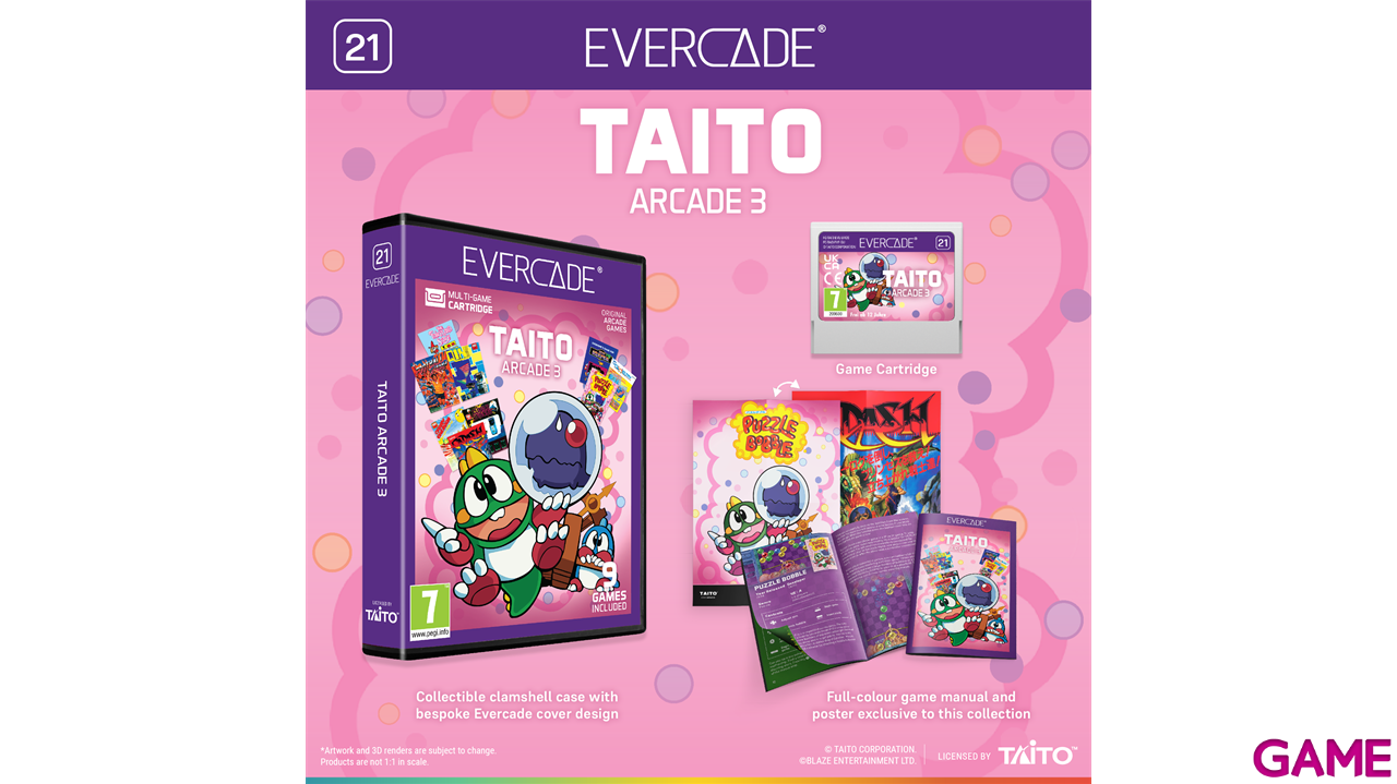 Cartucho Evercade TAITO Arcade 3-1