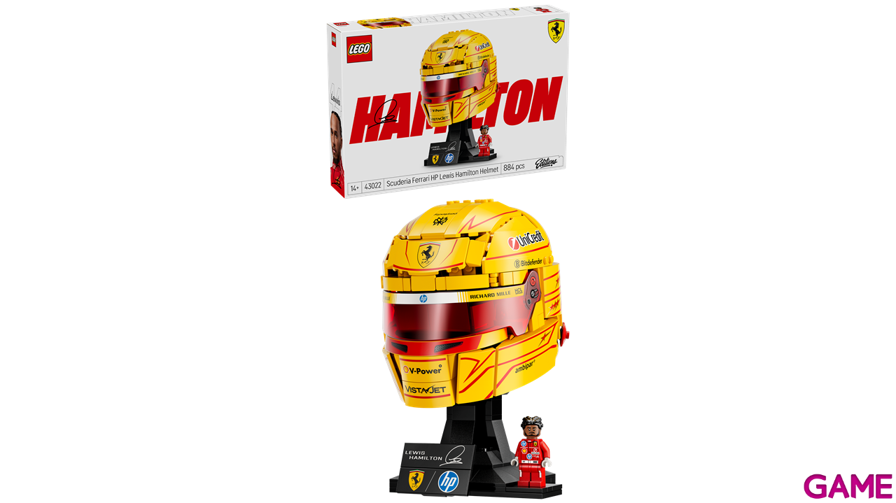 LEGO Editions Formula 1 Scuderia Ferrari HP: Casco de Lewis Hamilton 43022-3