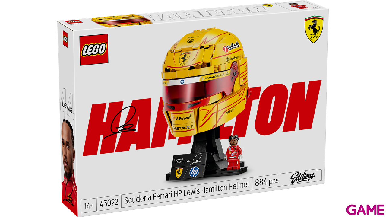 LEGO Editions Formula 1 Scuderia Ferrari HP: Casco de Lewis Hamilton 43022-4