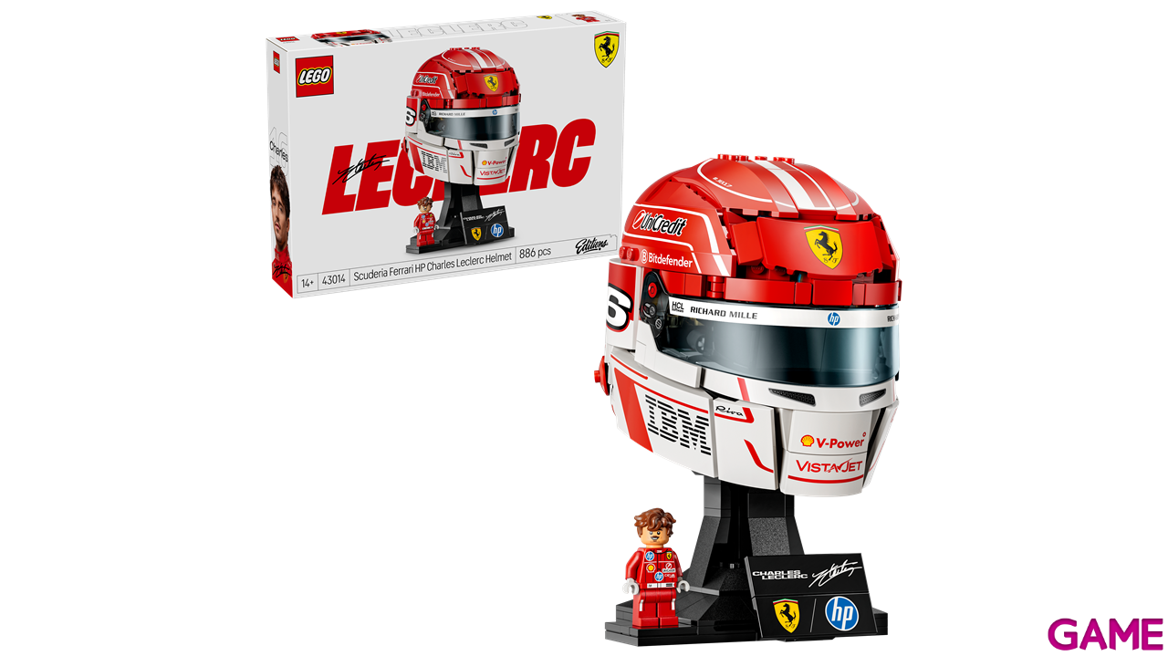 LEGO Editions Formula 1 Scuderia Ferrari HP: Casco de Charles Leclerc 43014-2