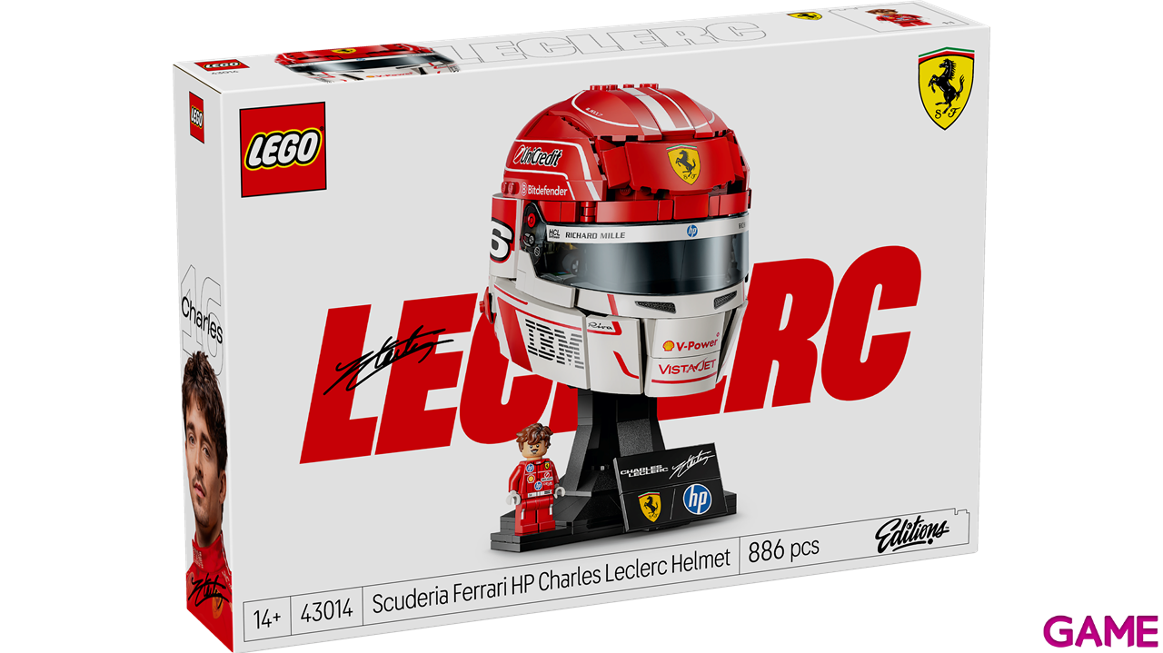 LEGO Editions Formula 1 Scuderia Ferrari HP: Casco de Charles Leclerc 43014-3