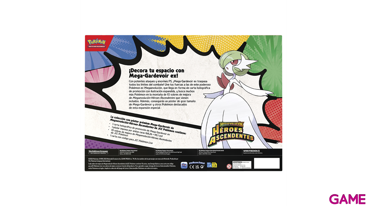 Pokémon TCG Megaevolución Héroes Ascendentes - Mega Lurario/Gardevoir-2