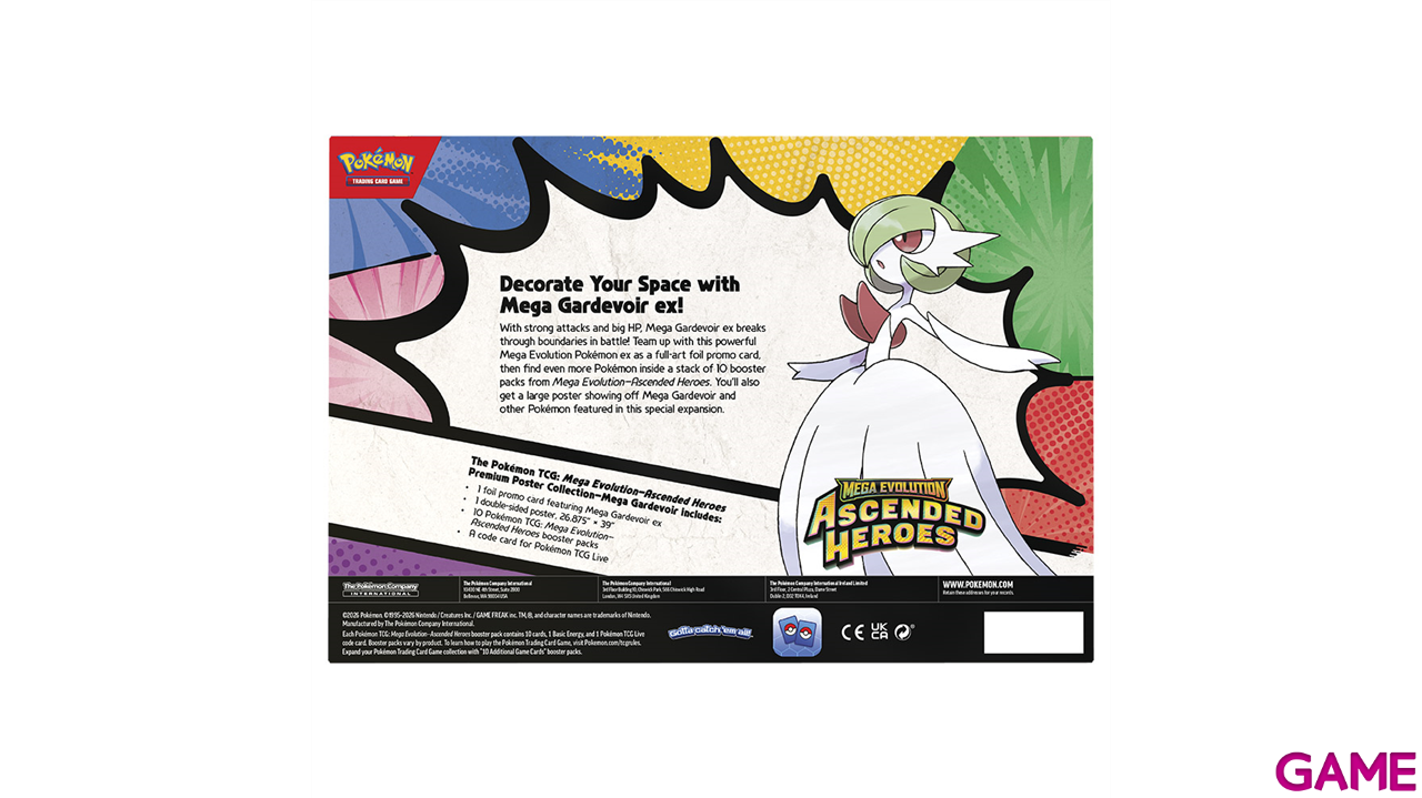 Pokémon TCG Megaevolución Héroes Ascendentes - Mega Lurario/Gardevoir (inglés)-3