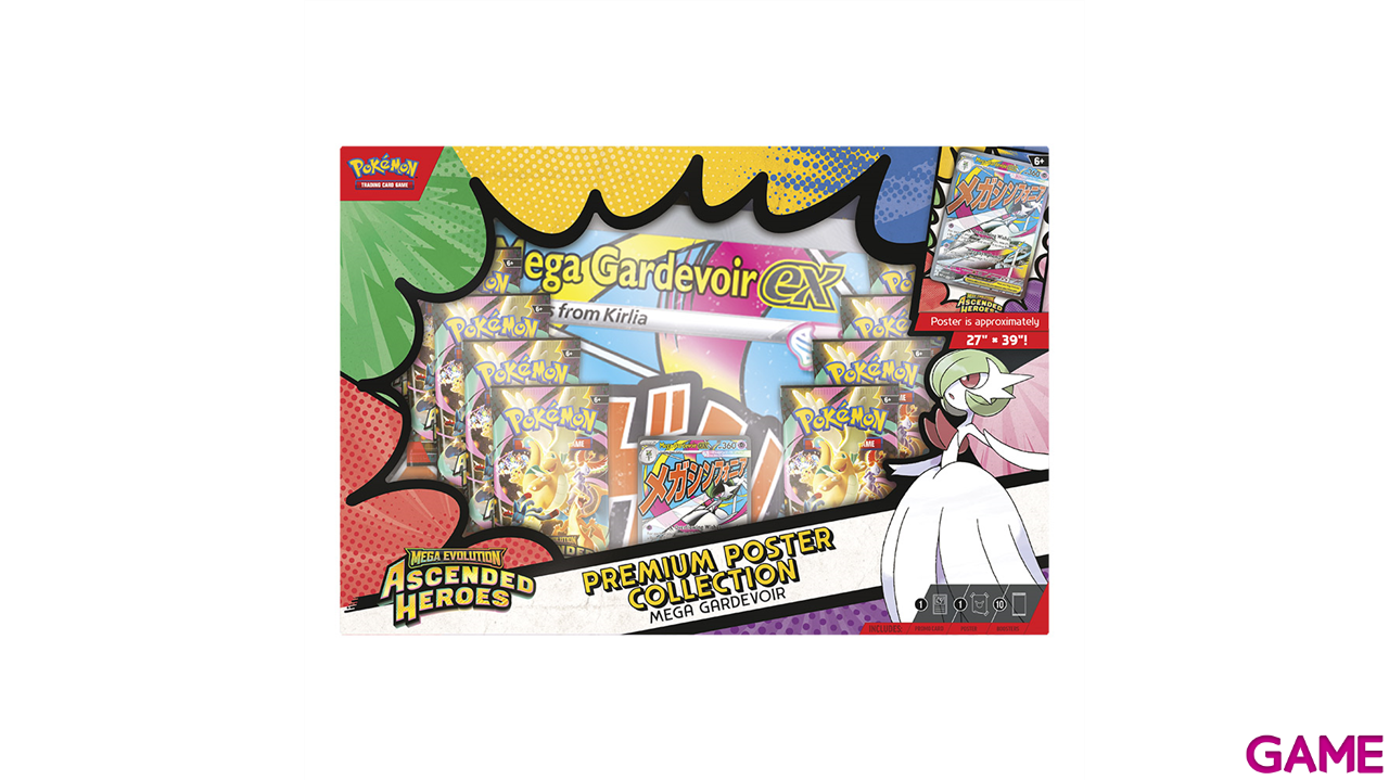 Pokémon TCG Megaevolución Héroes Ascendentes - Mega Lurario/Gardevoir (inglés)-4