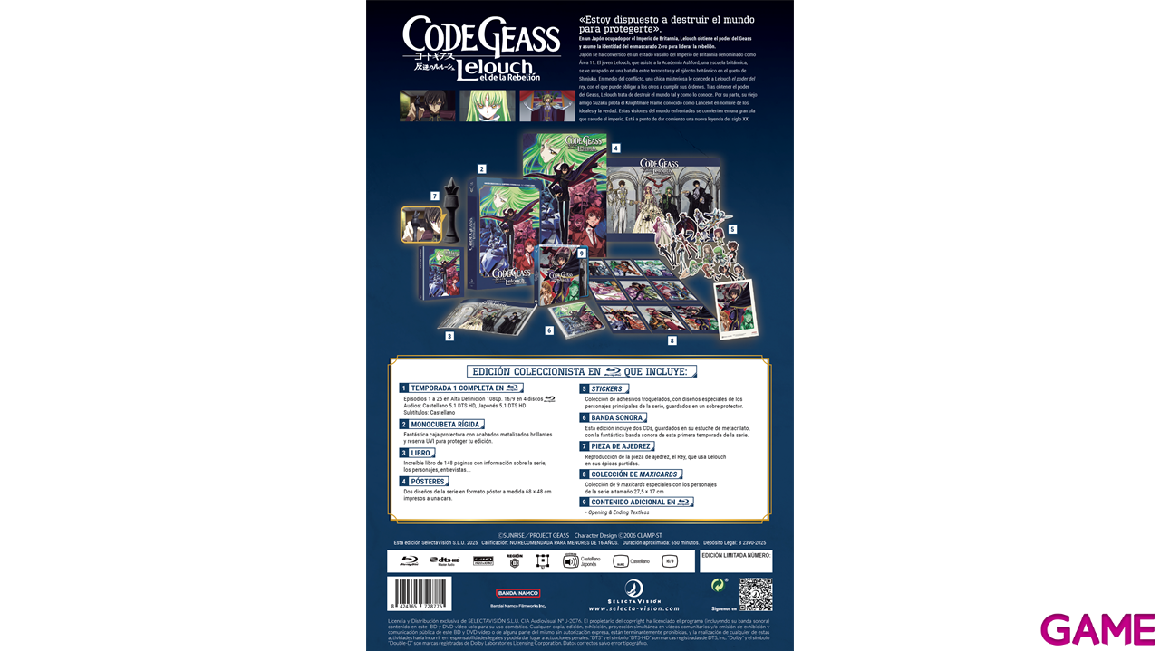 Code Geass - Lelouch, El de la Rebelión Eps 1 a 25 - Edición Coleccionista-2