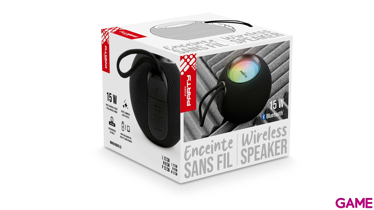Altavoz Luminoso Bluetooth 15w Bigben Party-7