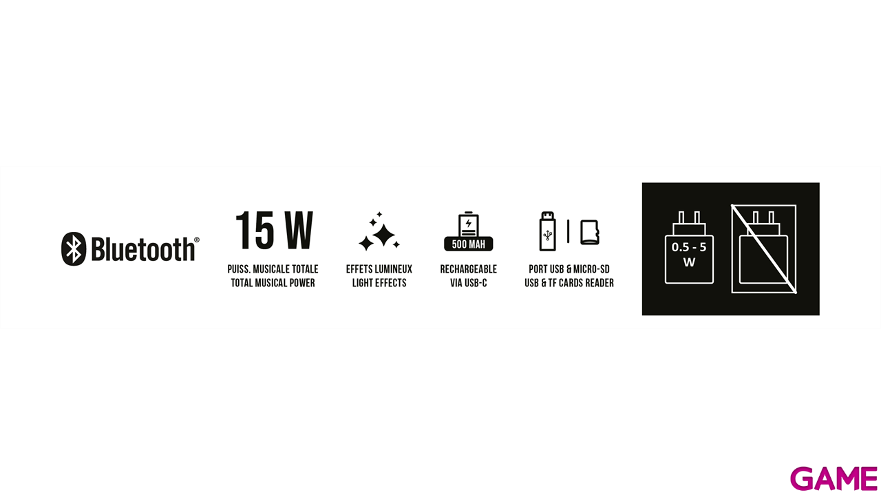 Altavoz Luminoso Bluetooth 15w Bigben Party-8