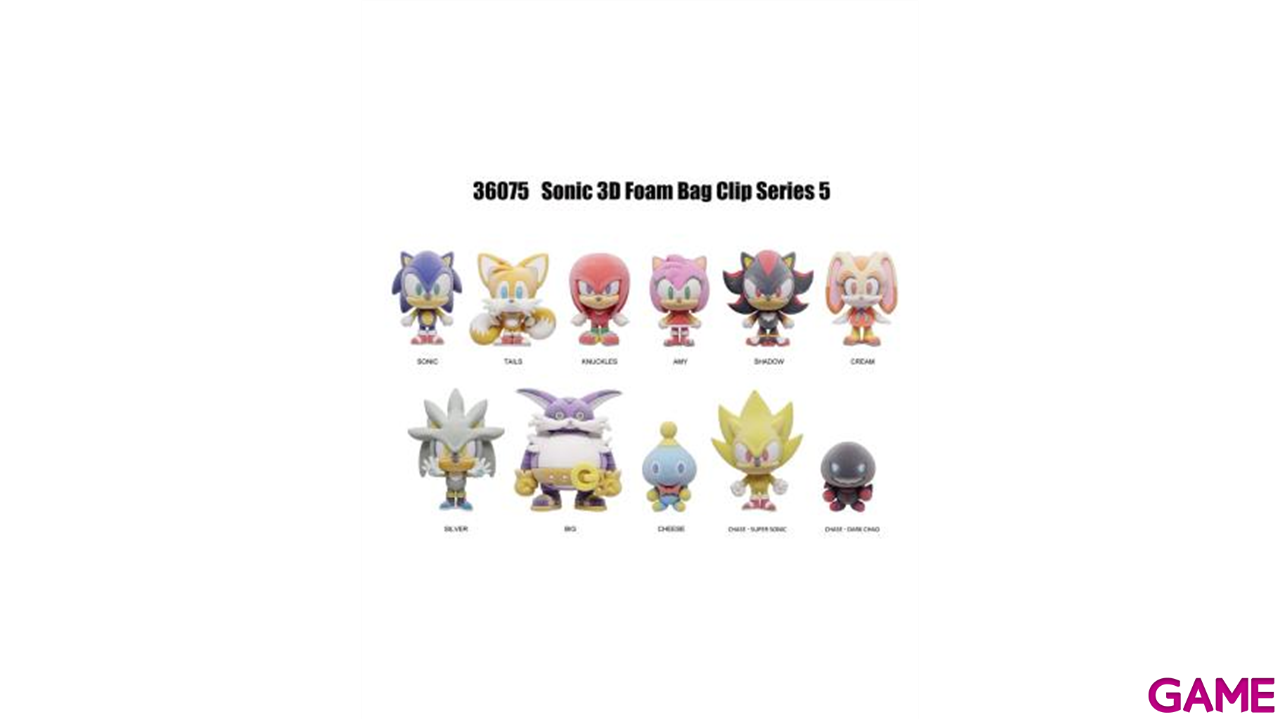 Colgante 3D Sonic series 5 para Mochilas y bolsos (surtido)-1