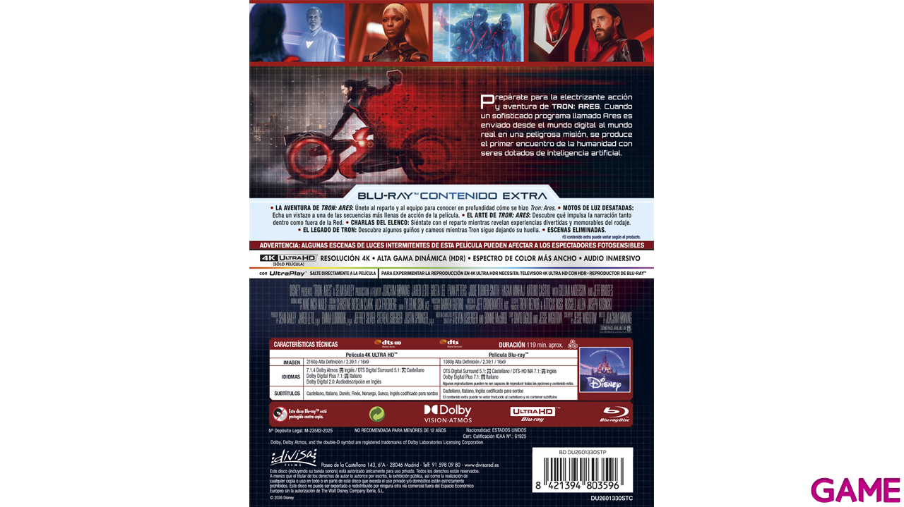 Tron Ares 4K + BD Edición Steelbook-2