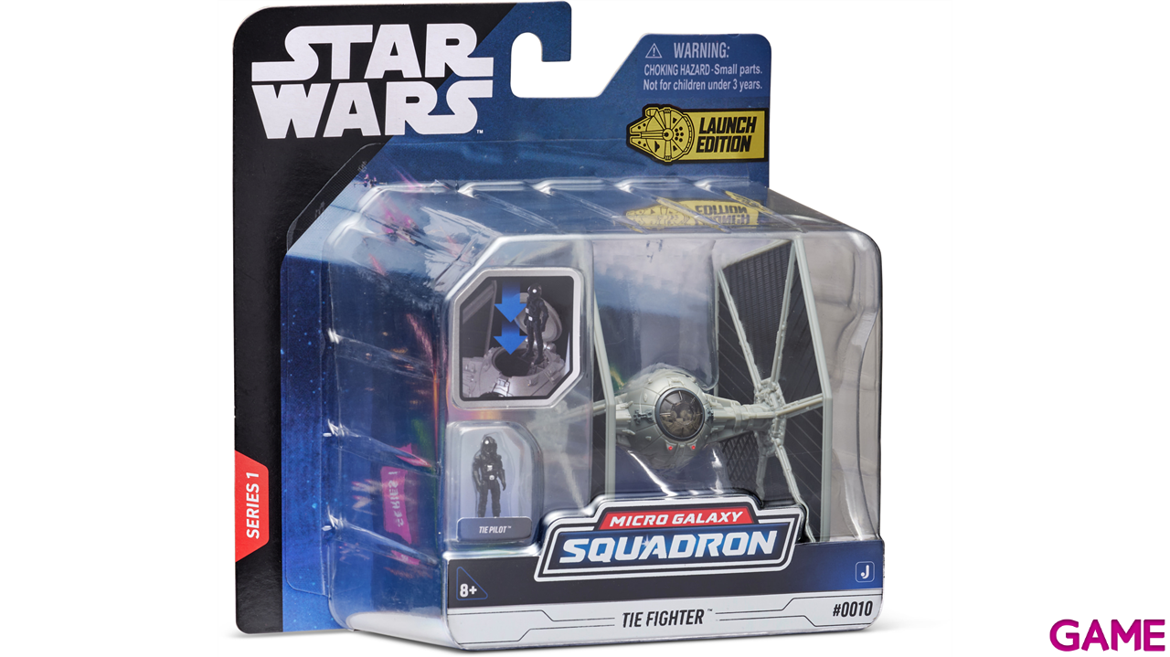 Nave con figura Star Wars Tie Fighter de 8 cm-1