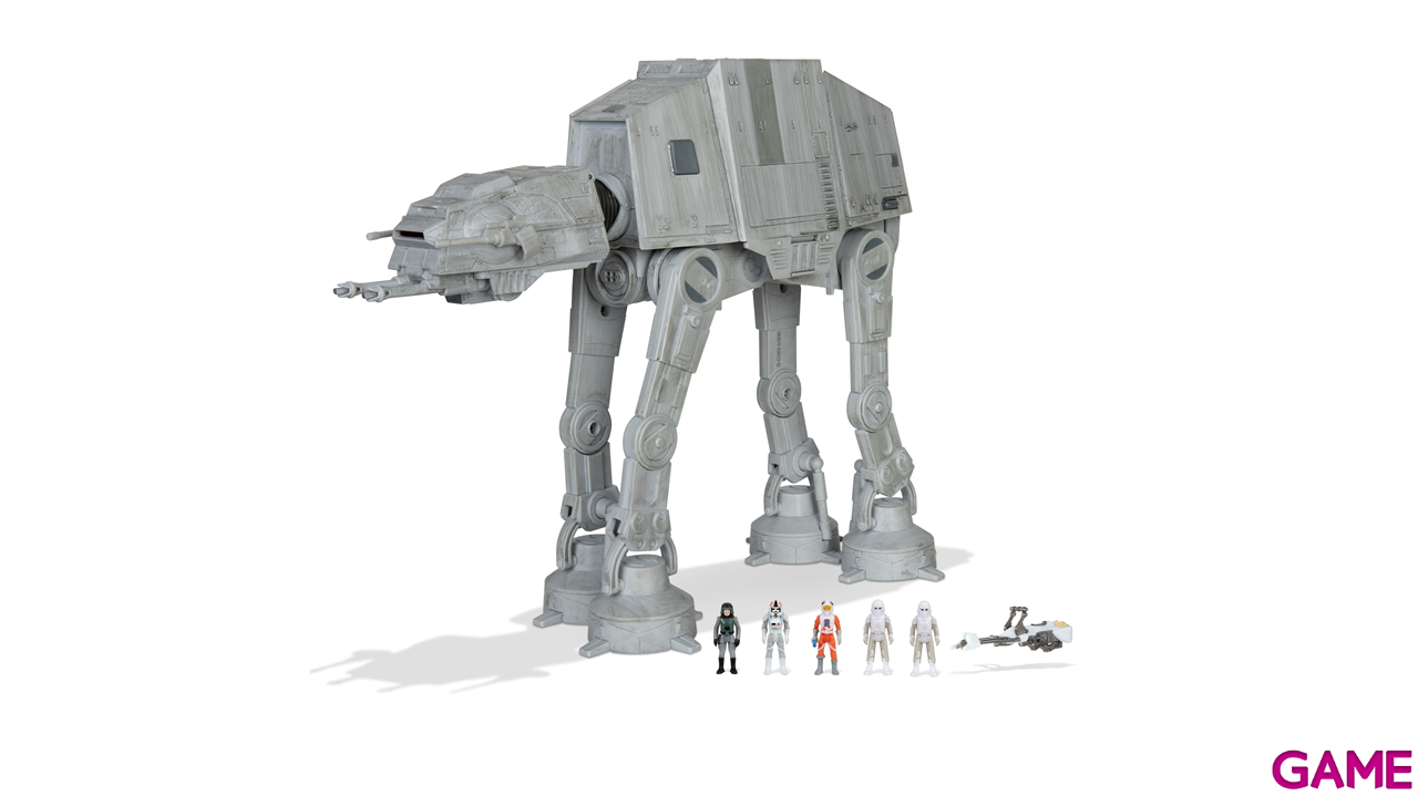 Nave con luz y sonido + 5 figuras Star Wars AT-AT Vehículo de Asalto de 25 cm-14