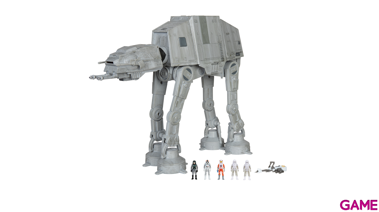 Nave con luz y sonido + 5 figuras Star Wars AT-AT Vehículo de Asalto de 25 cm-19