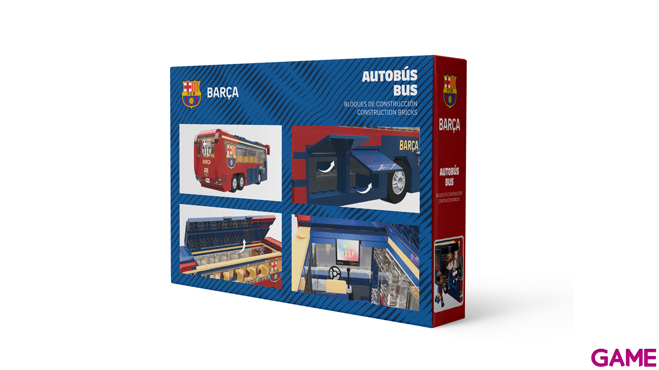 Set de construccion Autobus FC Barcelona de 28 cm (488 piezas)-0