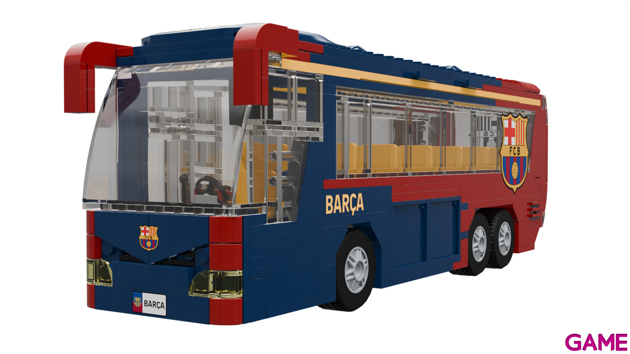 Set de construccion Autobus FC Barcelona de 28 cm (488 piezas)-1