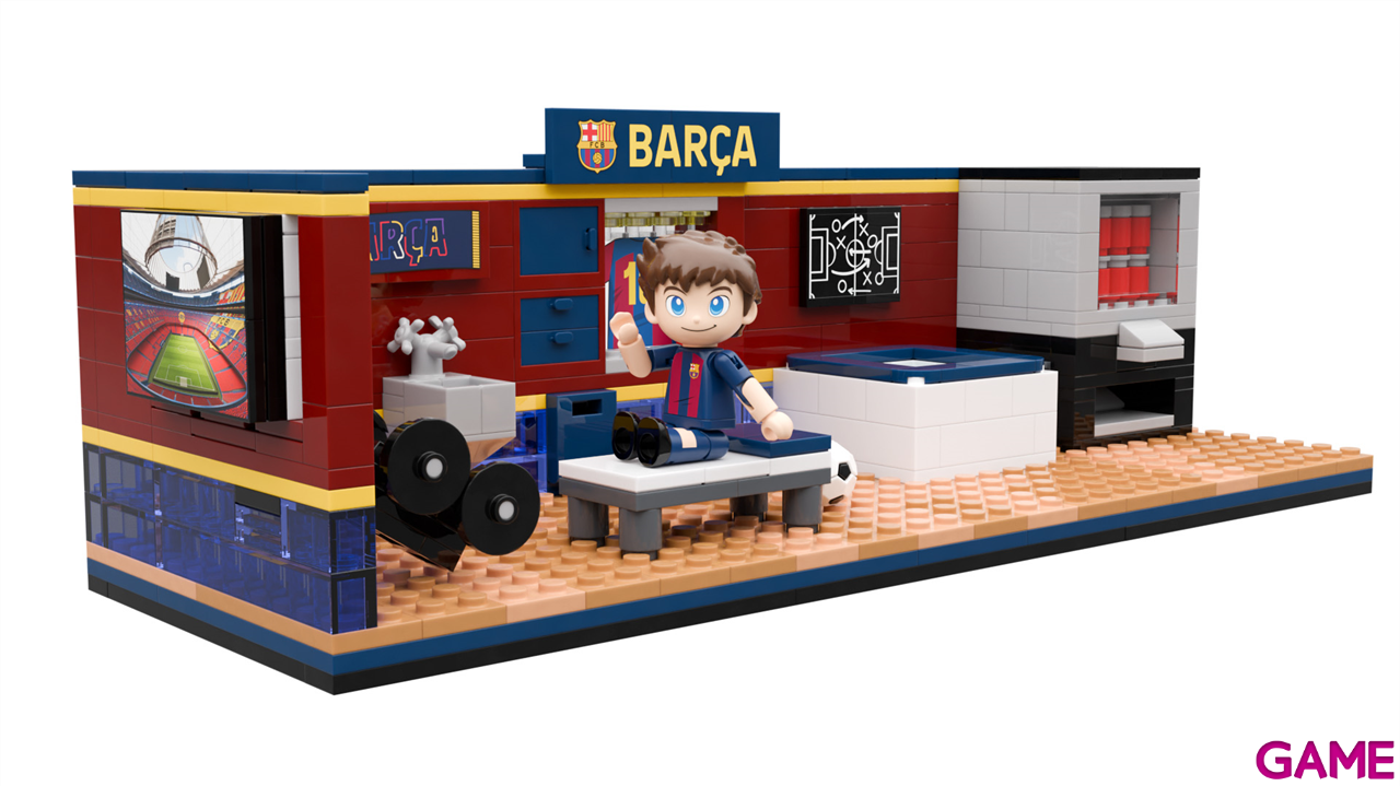 Set de construccion Vestuario FC Barcelona de 30 cm (440 piezas)-9