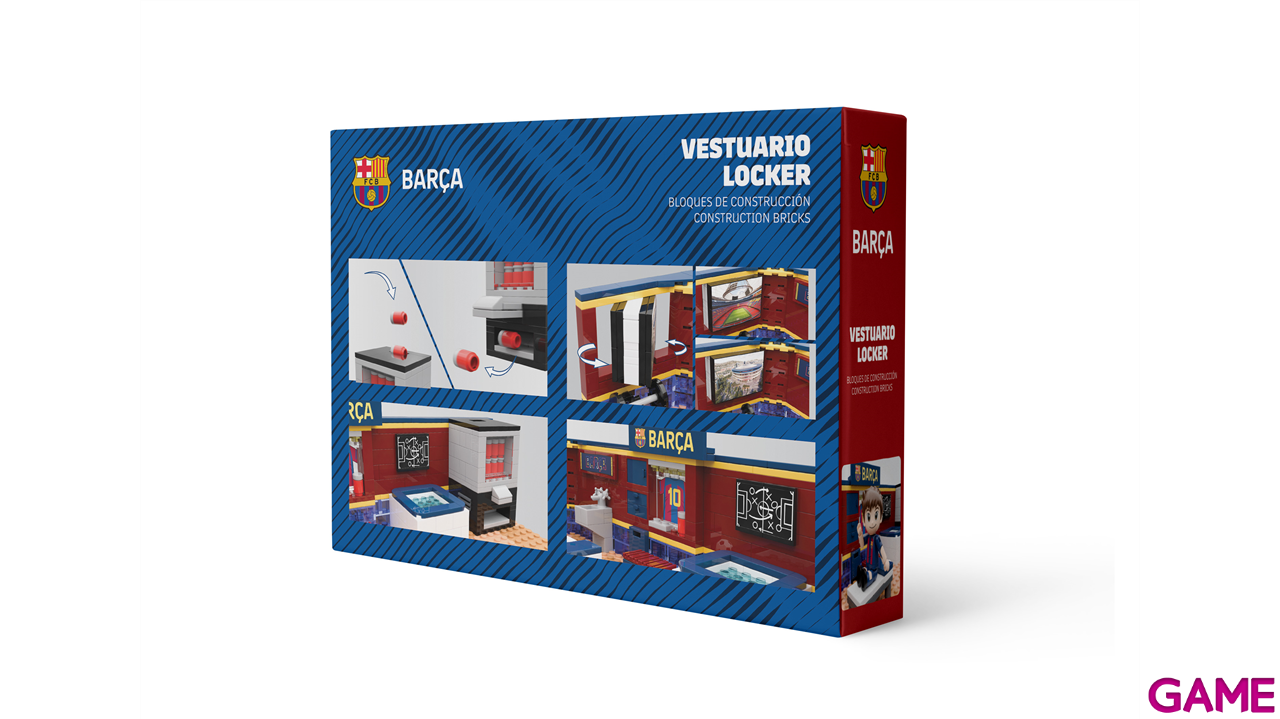 Set de construccion Vestuario FC Barcelona de 30 cm (440 piezas)-10