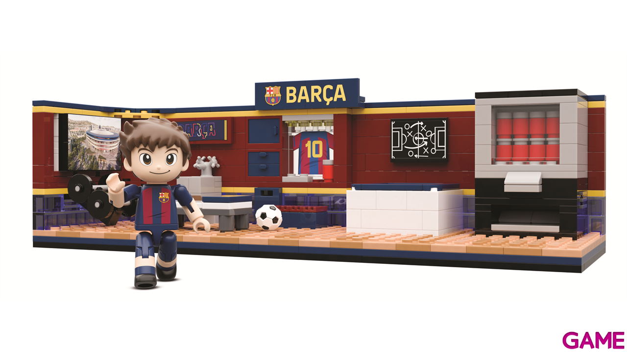 Set de construccion Vestuario FC Barcelona de 30 cm (440 piezas)-14