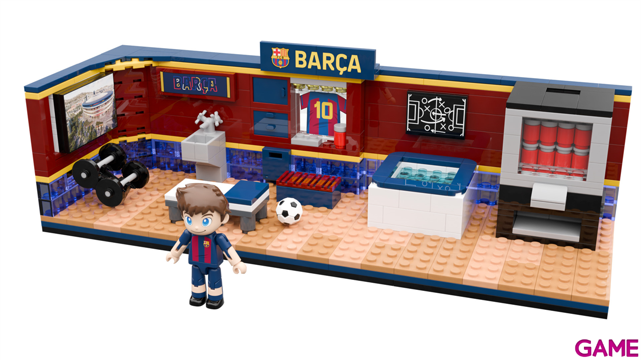 Set de construccion Vestuario FC Barcelona de 30 cm (440 piezas)-0