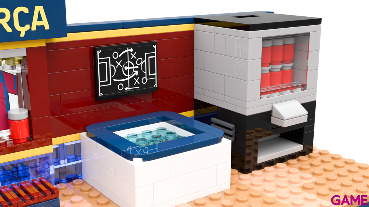 Set de construccion Vestuario FC Barcelona de 30 cm (440 piezas)-6