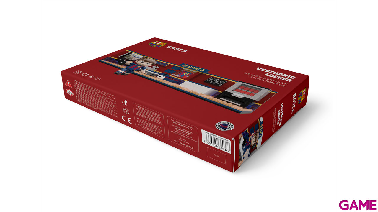 Set de construccion Vestuario FC Barcelona de 30 cm (440 piezas)-8