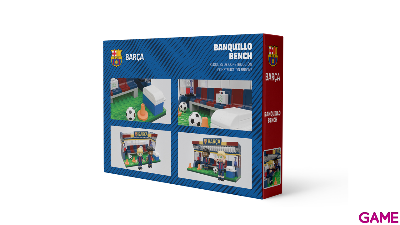 Set de construccion Banquillo FC Barcelona de 16 cm (186 piezas)-3