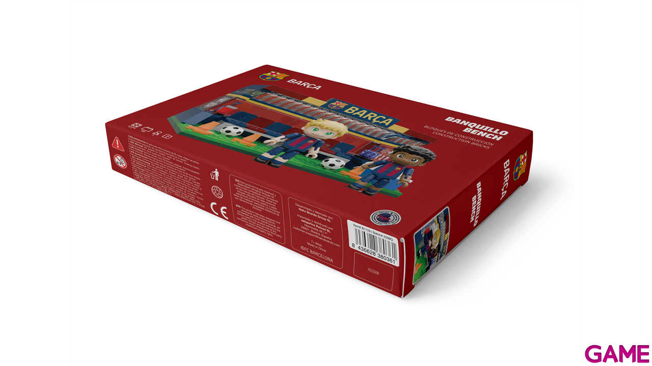 Set de construccion Banquillo FC Barcelona de 16 cm (186 piezas)-4