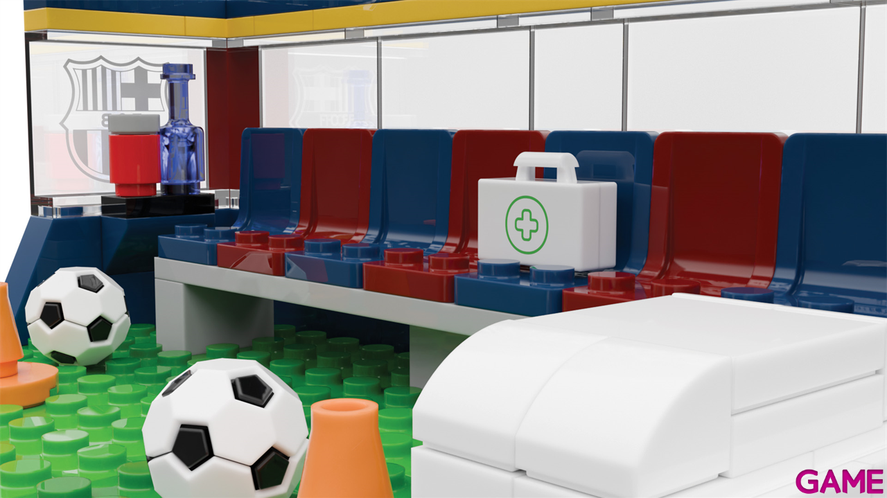 Set de construccion Banquillo FC Barcelona de 16 cm (186 piezas)-5